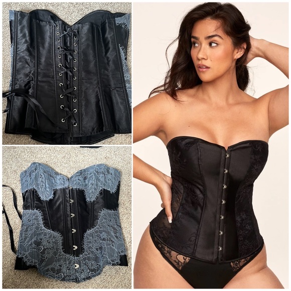 Adore Me Tops - Tie Back Boned Corset